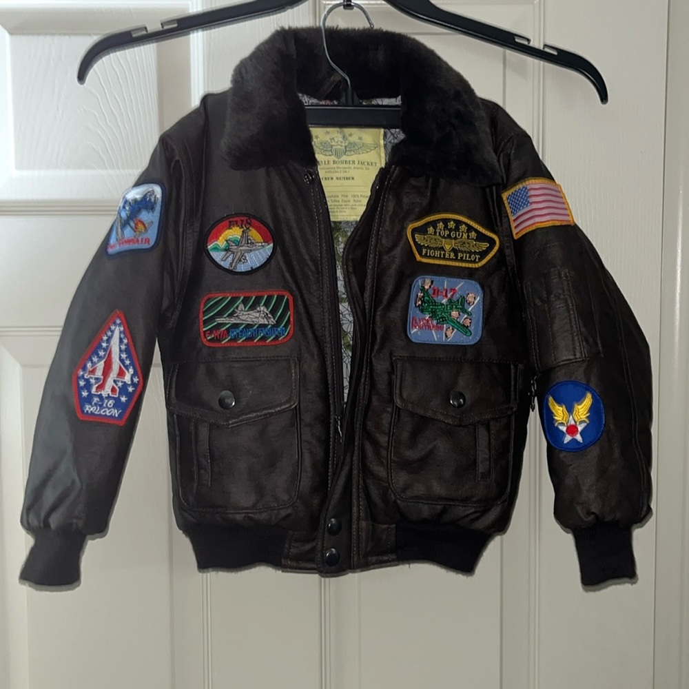 WW II Youth Style Bomber Jacket with Tags Size: 4/6